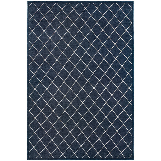 Oriental Weavers Ellerson Navy/Ivory Lattice 090Q4 Area Rug