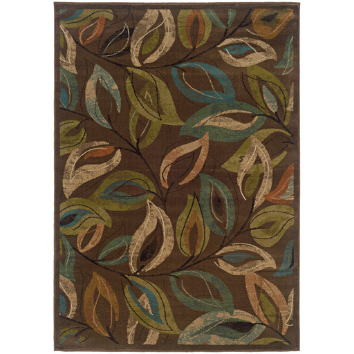 Oriental Weavers Emerson Brown/Green Botanical 1999A Area Rug