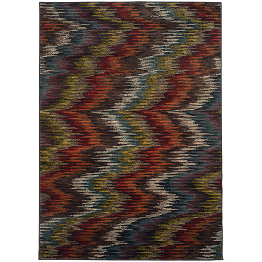 Oriental Weavers Emerson Multi/Black Abstract 4776A Area Rug