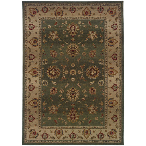 Oriental Weavers Genesis Green/Beige Oriental 034F1 Area Rug