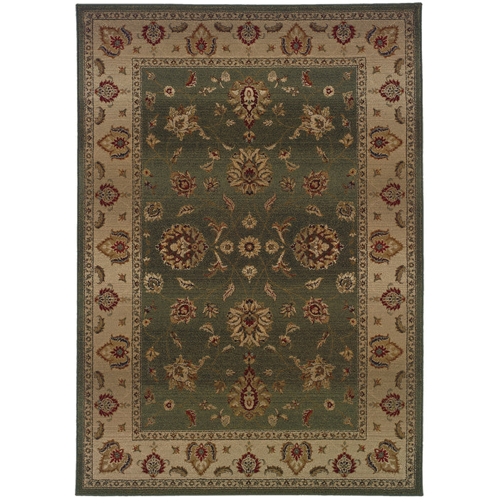 Oriental Weavers Genesis Green/Beige Oriental 034F1 Area Rug