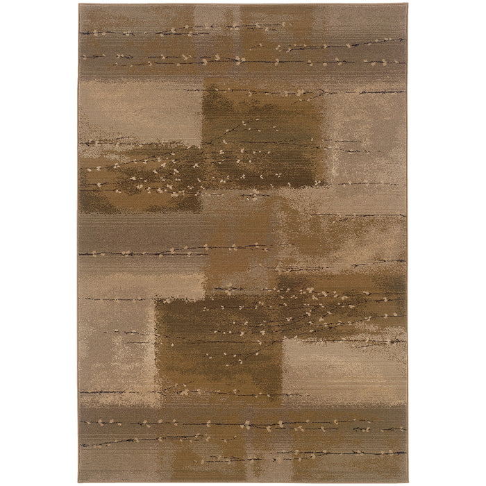 Oriental Weavers Genesis Tan/Beige Abstract 908A1 Area Rug