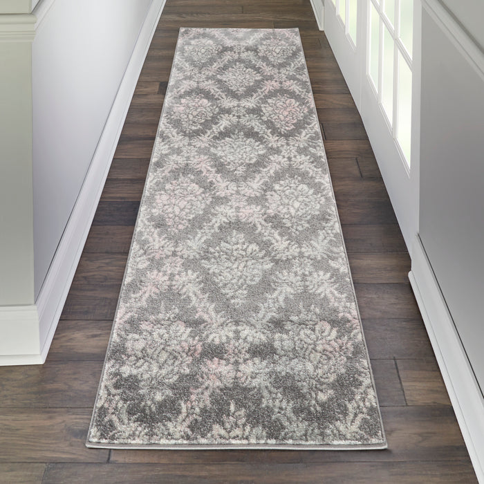 Nourison Tranquil TRA09 Grey/Pink Area Rug