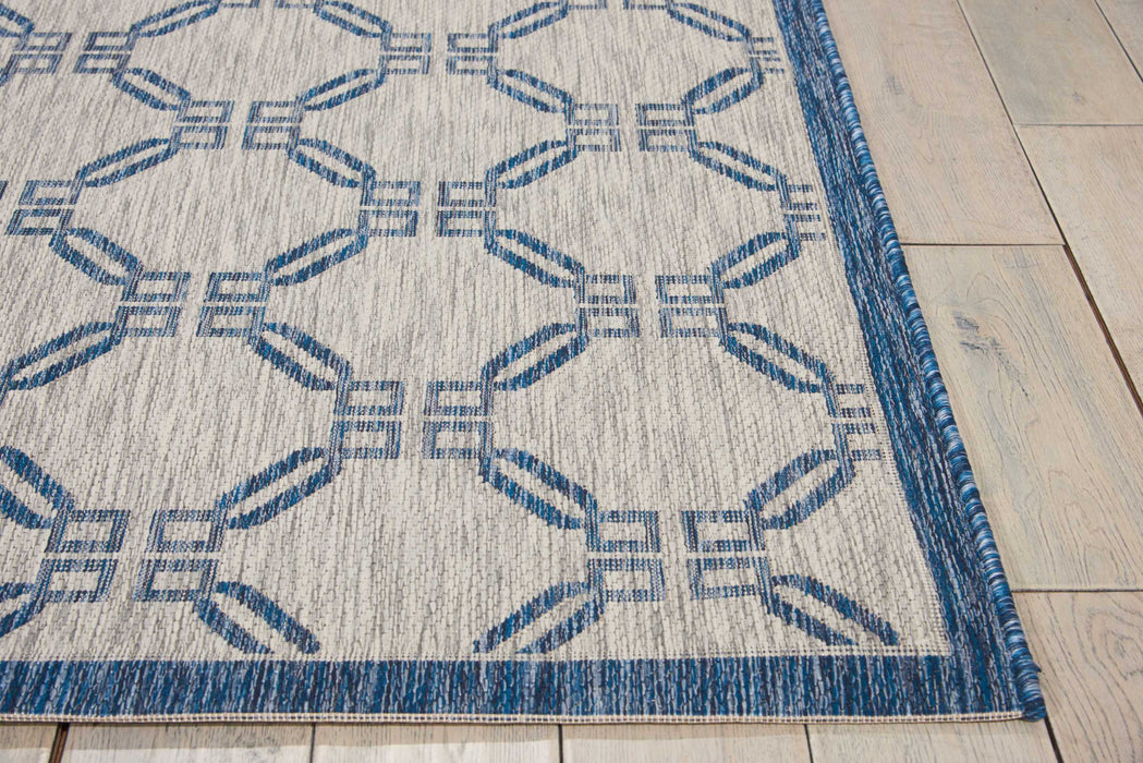 Nourison Garden Party GRD02 Ivory/Blue Area Rug