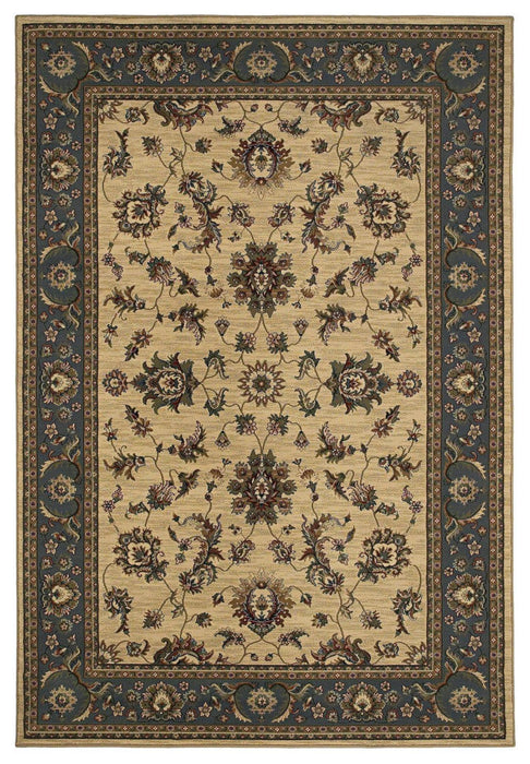 Oriental Weavers Ariana 311Z3 Oriental Area Rug, Ivory/Blue, 6'7"x9'6"