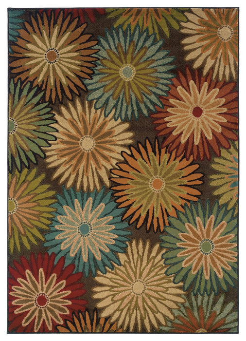 Oriental Weavers Emerson 2820A Floral Area Rug, Brown/Beige, 10'x13' Rectangle