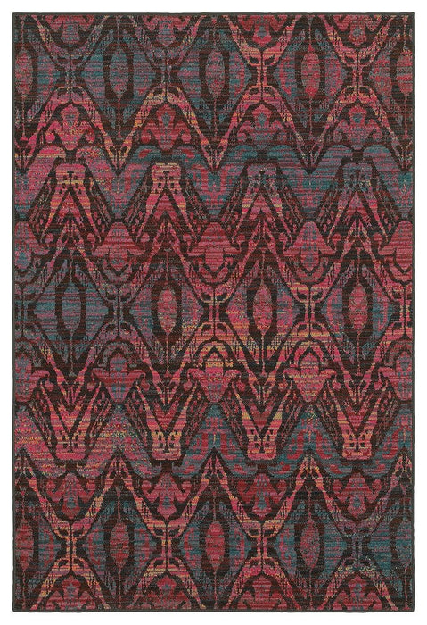 Oriental Weavers Revival 5562F Abstract Area Rug, Brown/Multi, 6'7"x9'6"