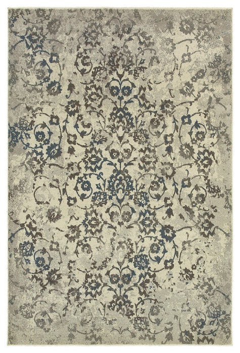 Oriental Weavers Pasha 502H Distressed Area Rug, Beige/Gray, 7'10"x10'10"