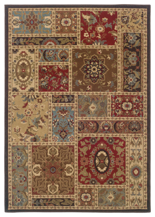 Oriental Weavers Huntington 1716C Oriental Area Rug, Beige/Brown, 3'2"x5'5"