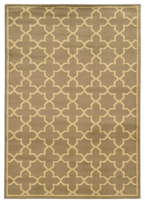 Oriental Weavers Brentwood 091D9 Geometric Area Rug, Tan/Beige, 1'10"x2'10"