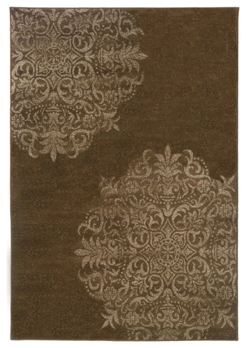 Oriental Weavers Adrienne 4174D Oriental Area Rug, Brown/Stone, 7'10"x10'10"