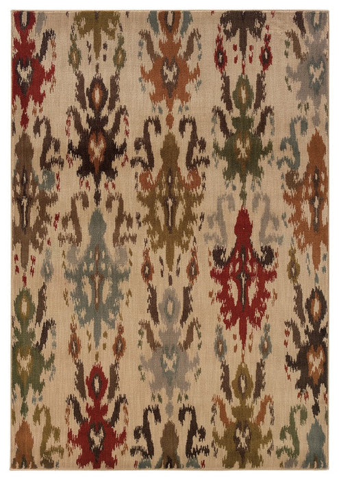 Oriental Weavers Casablanca 4437A Floral Area Rug, Ivory/Multi, 7'10"x10'10"