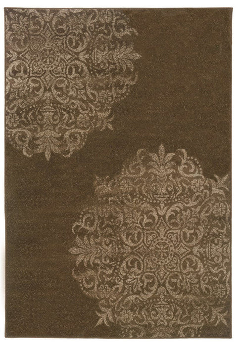 Oriental Weavers Adrienne 4174D Oriental Area Rug, Brown/Stone, 6'7"x9'6"
