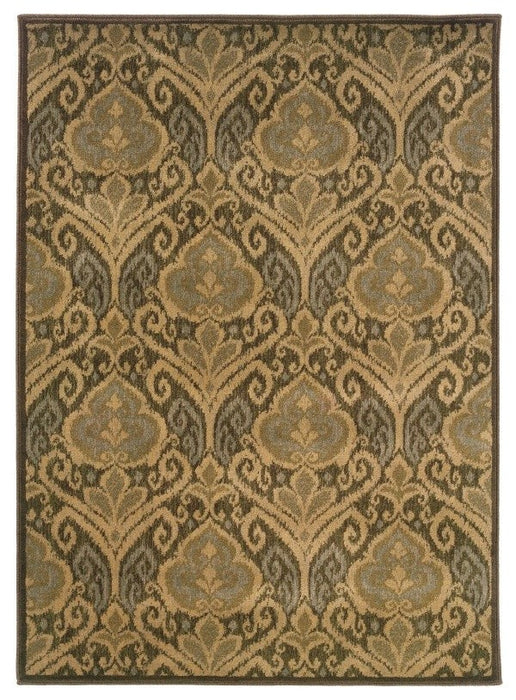 Oriental Weavers Casablanca 4464A Floral Area Rug, Green/Ivory, 7'10"x10'10"