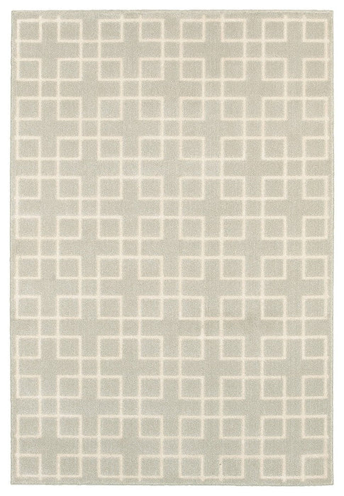Oriental Weavers Ellerson Ivory Lattice 6140Y Area Rug, 2'3"x7'6" Runner