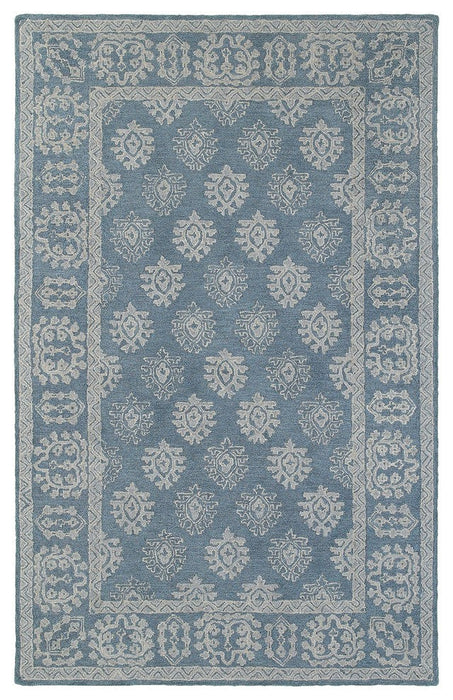 Oriental Weavers Manor Blue/Gray Oriental 81201 Area Rug, Rectangular 10'x13'