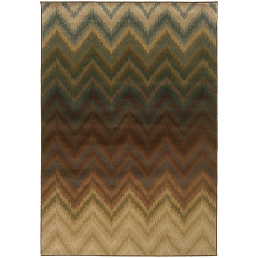 Oriental Weavers Hudson Brown/Multi Geometric 3458A Area Rug