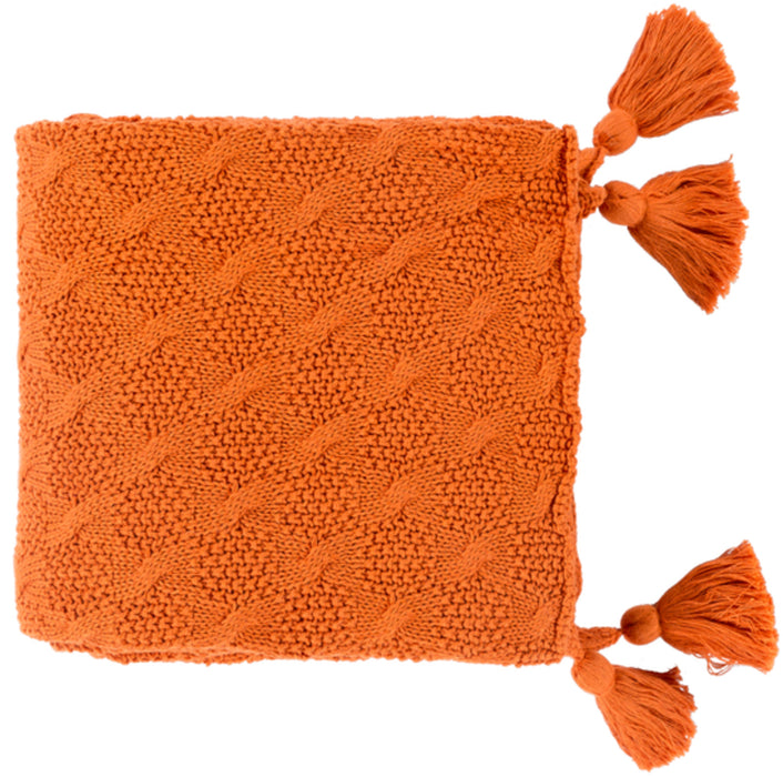 Surya India IDA-1000 Texture Knitted Throw