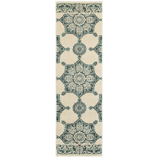 Oriental Weavers Jayden Ivory/Blue Oriental 7416A Area Rug