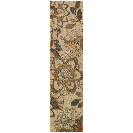 Oriental Weavers Kasbah Ivory/Grey Floral 3953C Area Rug