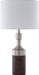 Surya Memphis MPS-001 Modern Nickel Brown Table Lamp