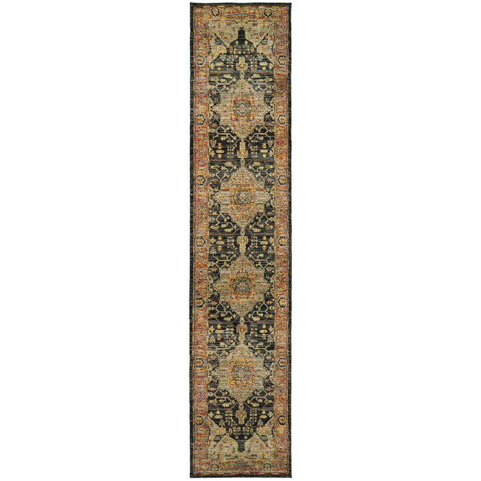 Andorra 7138B Gold/Brown 1'10" x 3'2" Rug