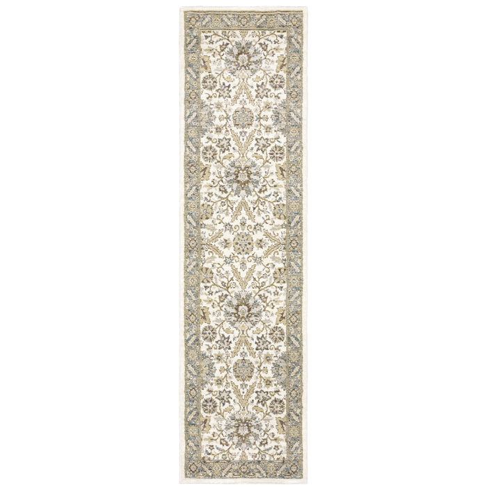 Andorra 8918I Stone/Ivory 1'10" x 3'2" Rug