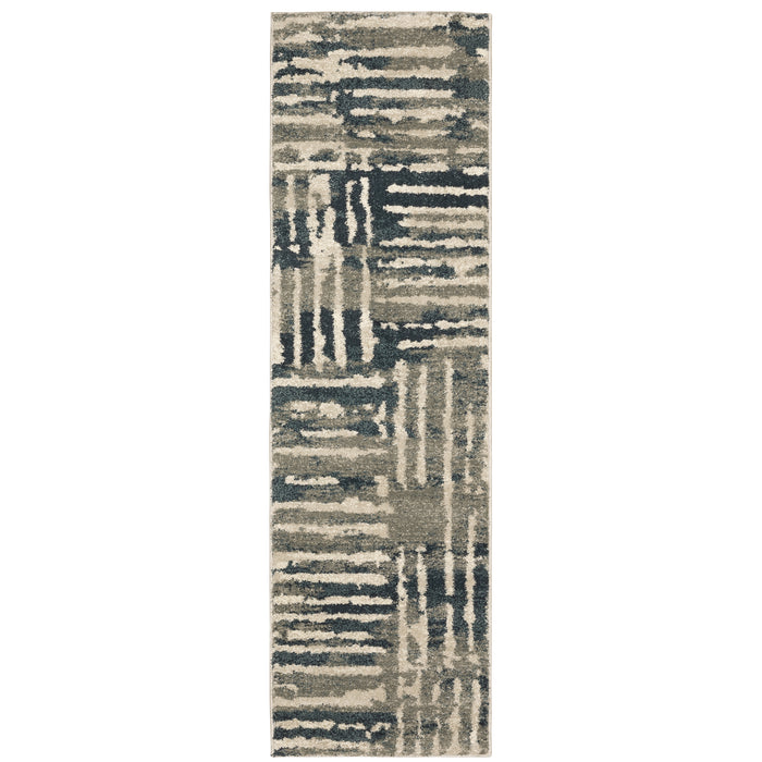 Carson 0745C Blue/Beige 2' x 3' Rug