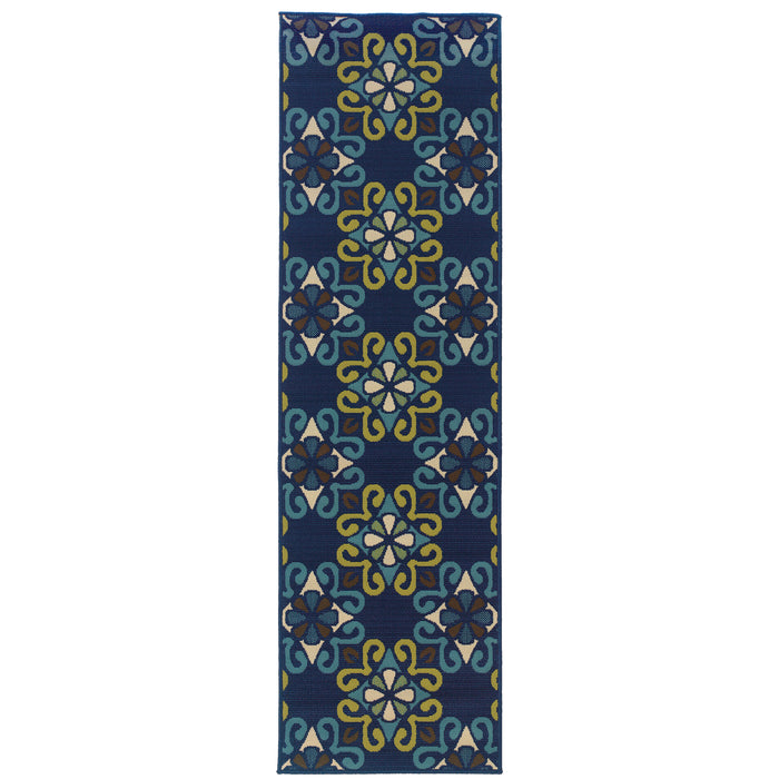 Caspian 3331L Blue/Green 1'9" x 3'9" Rug