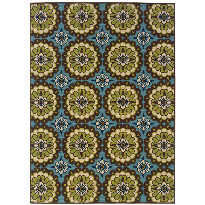 Caspian 8328L Blue/Brown 1'9" x 3'9" Rug