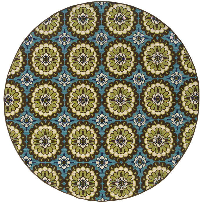 Caspian 8328L Blue/Brown 1'9" x 3'9" Rug