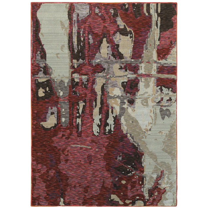 Evolution 8028B Red/Beige 1'10" x 3'2" Rug