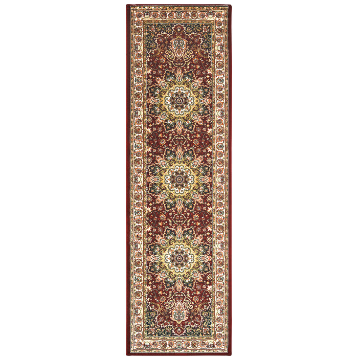 Kashan 119N1 Red/Ivory 1'10" x 3' Rug