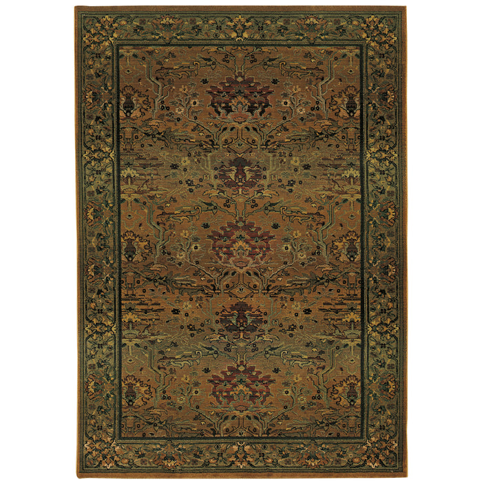 Kharma 465J4 Green/Beige 4' x 5'9" Rug