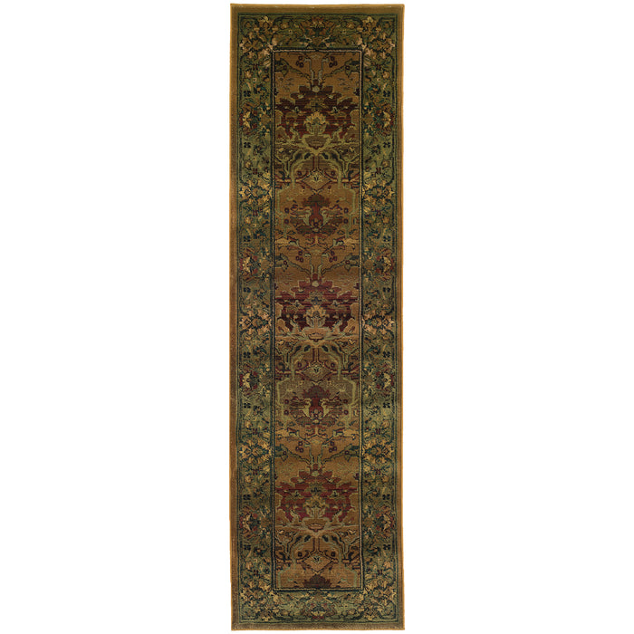 Kharma 465J4 Green/Beige 4' x 5'9" Rug
