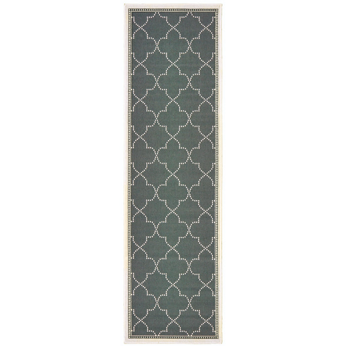 Marina 6025L Grey/Ivory 1'9" x 3'9" Rug