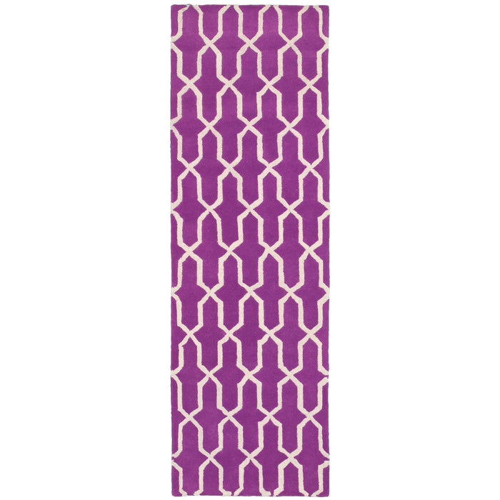 Optic 41101 Purple/Ivory 3'6" x 5'6" Rug