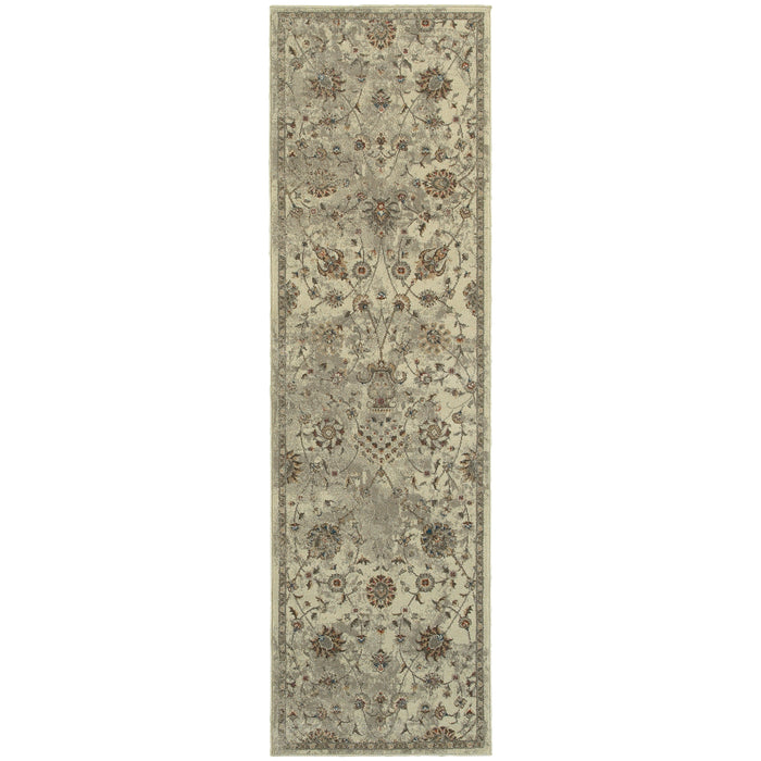 Pasha 112W6 Beige/Grey 1'10" x 3' Rug