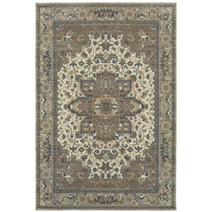 Pasha 5991D Ivory/Grey 1'10" x 3' Rug