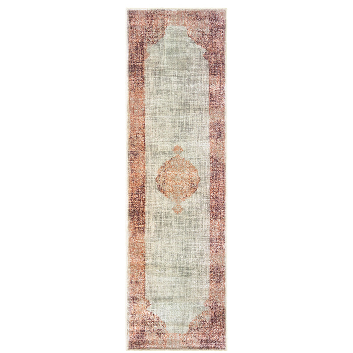 Raleigh 099W5 Ivory/Pink 1'10" x 3' Rug