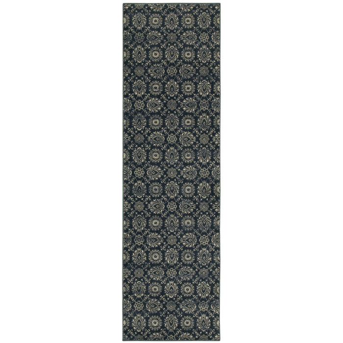 Richmond 214H3 Navy/Grey 1'10" x 3' Rug
