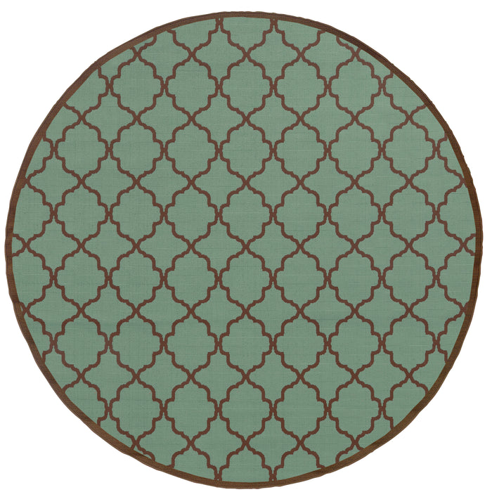 Riviera 4770A Blue/Brown 1'9" x 3'9" Rug