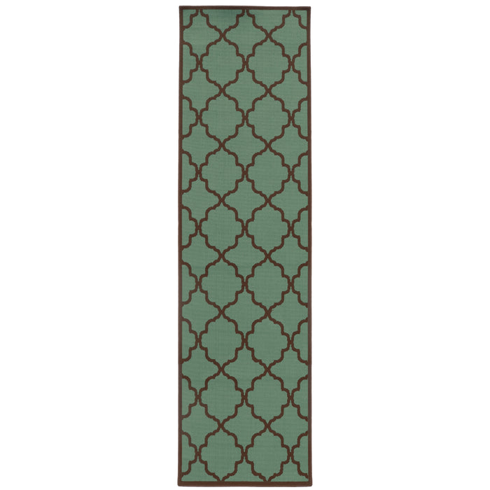 Riviera 4770A Blue/Brown 1'9" x 3'9" Rug