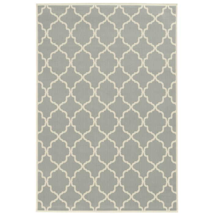 Riviera 4770Y Grey/Ivory 1'9" x 3'9" Rug