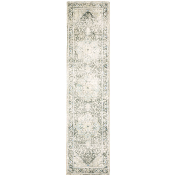Savoy 28104 Grey/Ivory 5'3" x 7'3" Rug