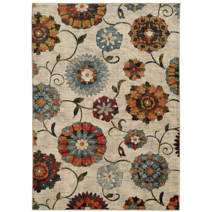 Sedona 6361A Ivory/Multi 1'10" x 3' Rug
