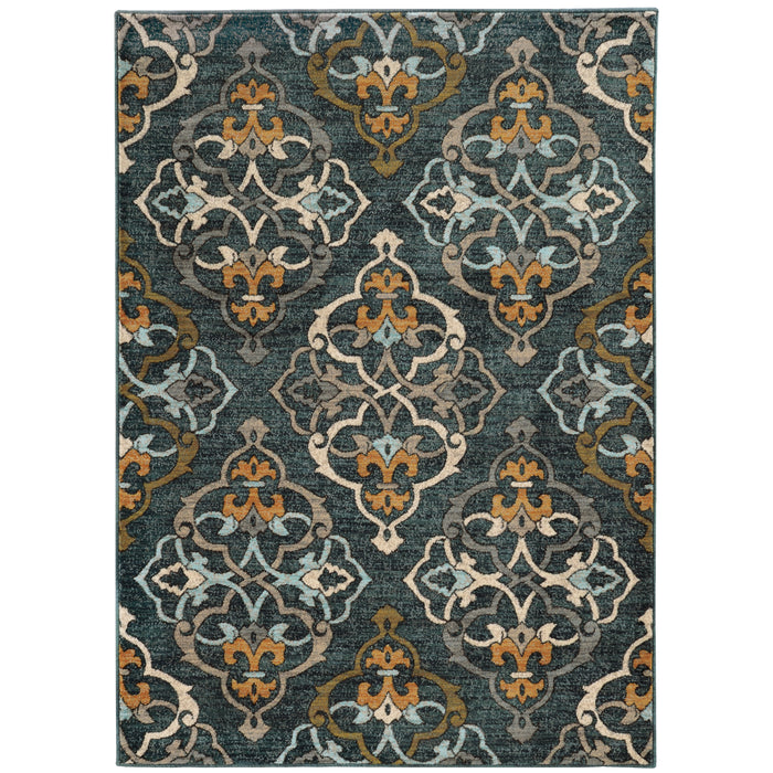 Sedona 6368B Blue/Gold 6'7" x 9'6" Rug