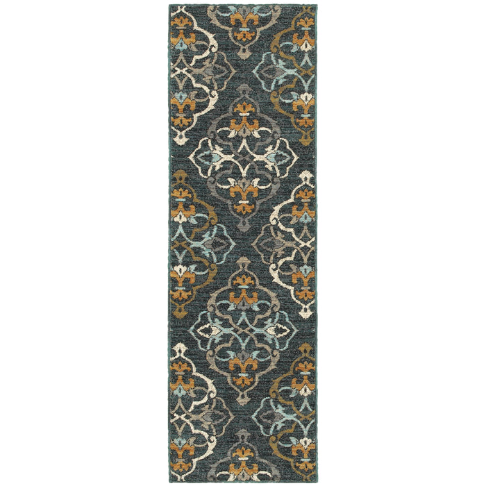 Sedona 6368B Blue/Gold 6'7" x 9'6" Rug