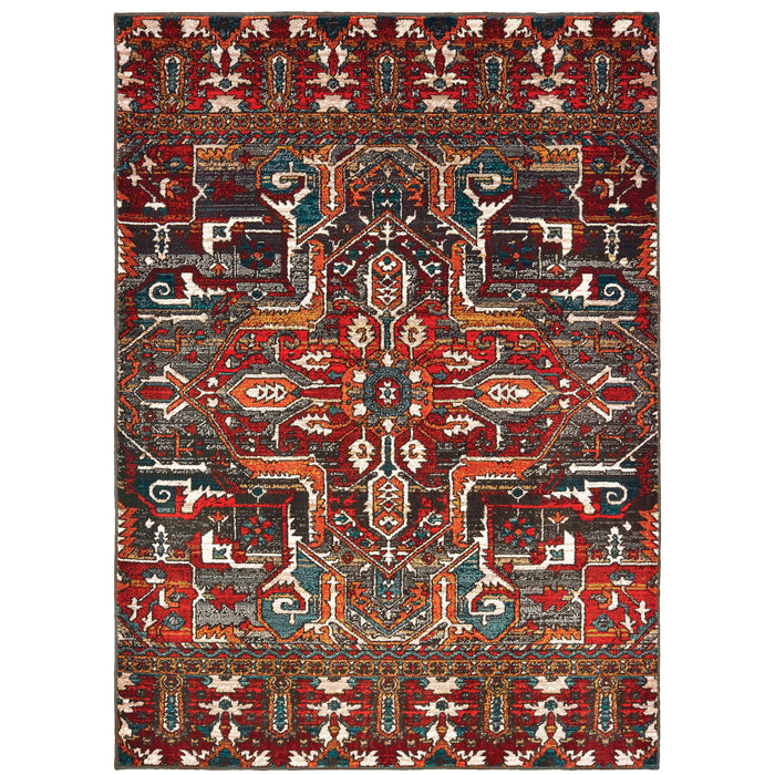Sedona 9575A Red/Orange 1'10" x 3' Rug