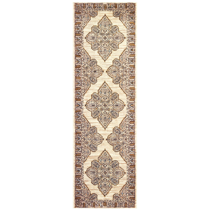 Sedona 9588D Ivory/Gold 1'10" x 3' Rug
